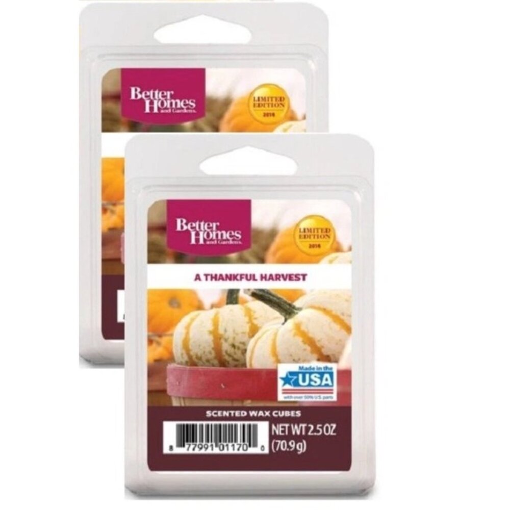 Better Homes & Gardens A Thankful Harvest Scented Wax Cubes 2.5 Oz LE NEW